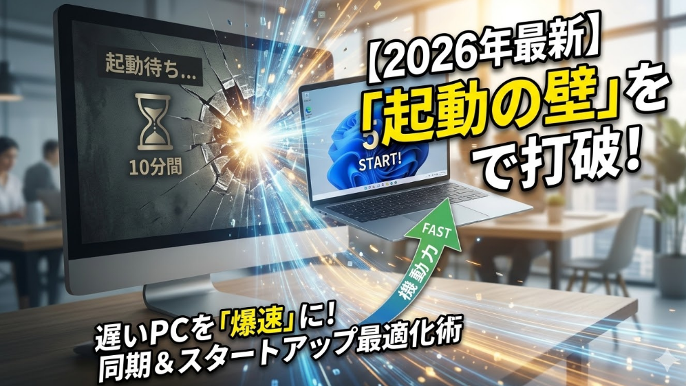 【2026年最新】Windows 11の「起動の壁」を打破し、パソコンを爆速化する最適化術のイメージ画像